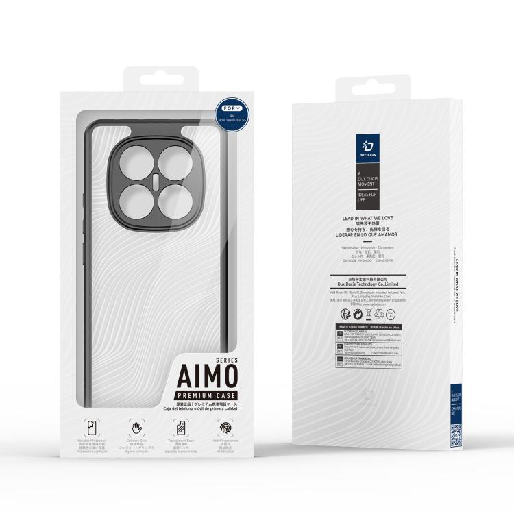 For Redmi Note 14 Pro+ 5G DUX DUCIS Aimo Series TPU + PC Frosted Feel Phone Case(Black) - Note 14 Pro+ Cases by DUX DUCIS | Online Shopping UK | buy2fix