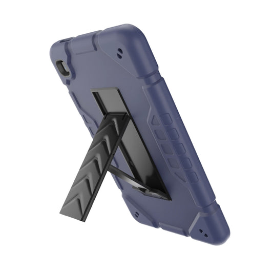 For Samsung Galaxy Tab A7 Lite Armor Holder Silicone Hybrid PC Tablet Case(Navy Blue Black) - Tab A7 Lite T220 / T225 by buy2fix | Online Shopping UK | buy2fix