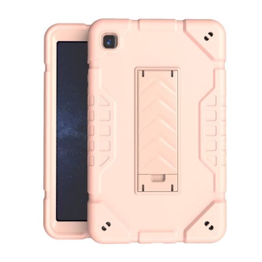 For Samsung Galaxy Tab A7 Lite Armor Holder Silicone Hybrid PC Tablet Case(Rose Gold) - Tab A7 Lite T220 / T225 by buy2fix | Online Shopping UK | buy2fix