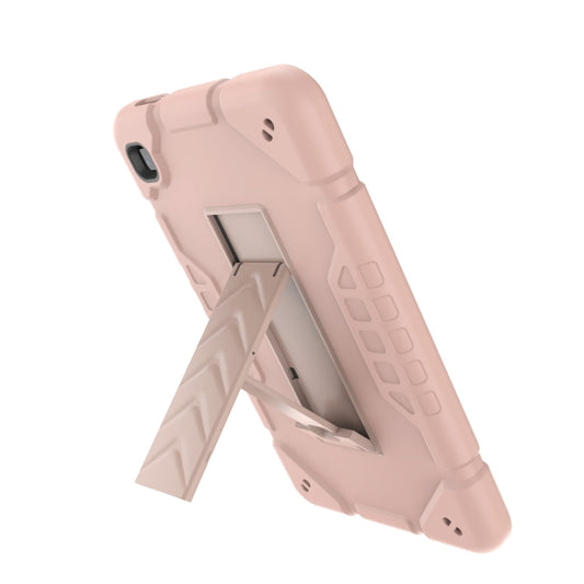 For Samsung Galaxy Tab A7 Lite Armor Holder Silicone Hybrid PC Tablet Case(Rose Gold) - Tab A7 Lite T220 / T225 by buy2fix | Online Shopping UK | buy2fix