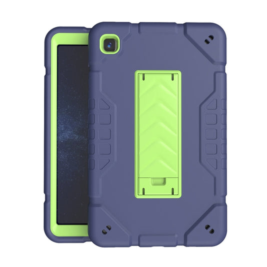 For Samsung Galaxy Tab A7 Lite Armor Holder Silicone Hybrid PC Tablet Case(Navy Yellow Green) - Tab A7 Lite T220 / T225 by buy2fix | Online Shopping UK | buy2fix