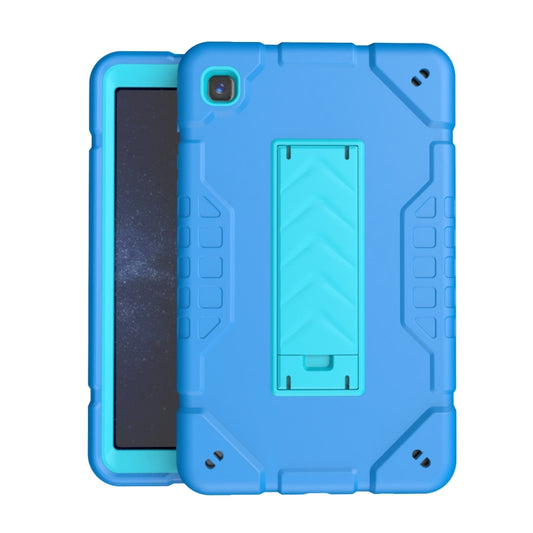 For Samsung Galaxy Tab A7 Lite Armor Holder Silicone Hybrid PC Tablet Case(Blue) - Tab A7 Lite T220 / T225 by buy2fix | Online Shopping UK | buy2fix