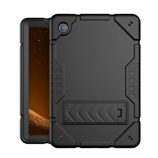 For Samsung Galaxy Tab A8 Armor Holder Silicone Hybrid PC Tablet Case(Black) - Other Galaxy Tab PC by buy2fix | Online Shopping UK | buy2fix