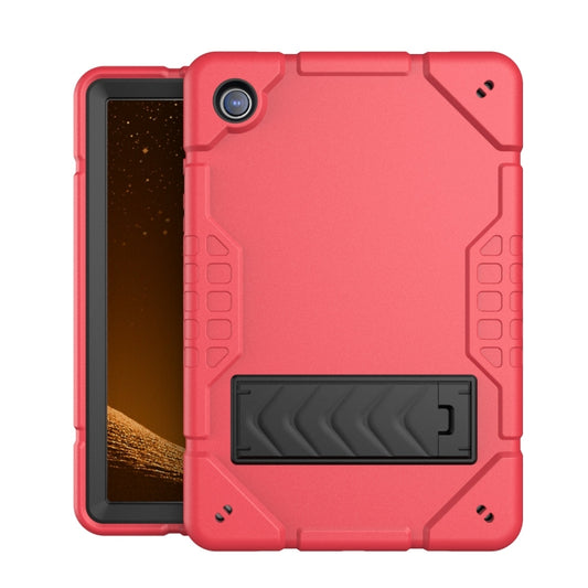 For Samsung Galaxy Tab A8 Armor Holder Silicone Hybrid PC Tablet Case(Red Black) - Other Galaxy Tab PC by buy2fix | Online Shopping UK | buy2fix