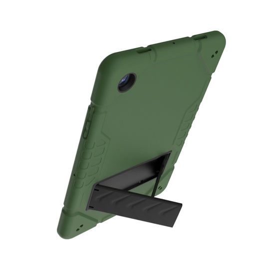 For Samsung Galaxy Tab A8 Armor Holder Silicone Hybrid PC Tablet Case(Army Green Black) - Other Galaxy Tab PC by buy2fix | Online Shopping UK | buy2fix