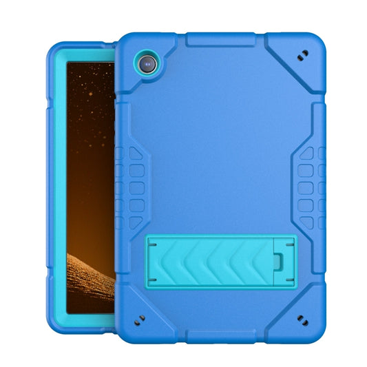 For Samsung Galaxy Tab A8 Armor Holder Silicone Hybrid PC Tablet Case(Blue) - Other Galaxy Tab PC by buy2fix | Online Shopping UK | buy2fix