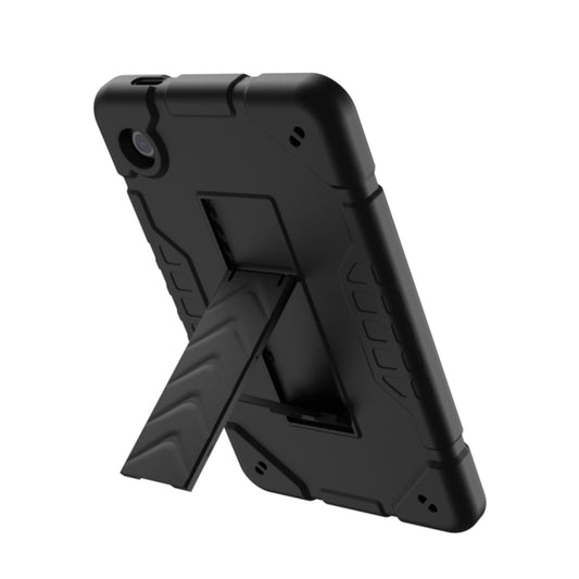 For Samsung Galaxy Tab A9 Armor Holder Silicone Hybrid PC Tablet Case(Black) - Galaxy Tab A9 by buy2fix | Online Shopping UK | buy2fix