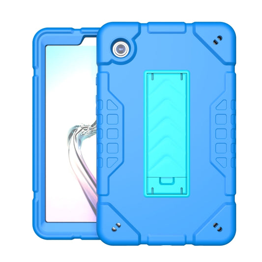 For Samsung Galaxy Tab A9+ Armor Holder Silicone Hybrid PC Tablet Case(Blue) - Galaxy Tab A9+ by buy2fix | Online Shopping UK | buy2fix