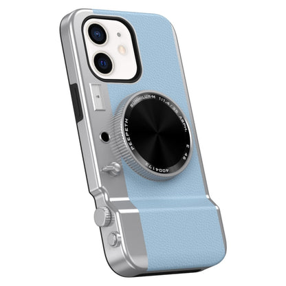 For iPhone 11 3D Retro Bluetooth Camera Magsafe Mirror Phone Case(Light Blue) - iPhone 11 Cases by buy2fix | Online Shopping UK | buy2fix