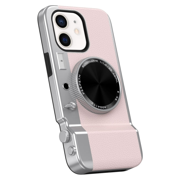 For iPhone 11 3D Retro Bluetooth Camera Magsafe Mirror Phone Case(Pink) - iPhone 11 Cases by buy2fix | Online Shopping UK | buy2fix