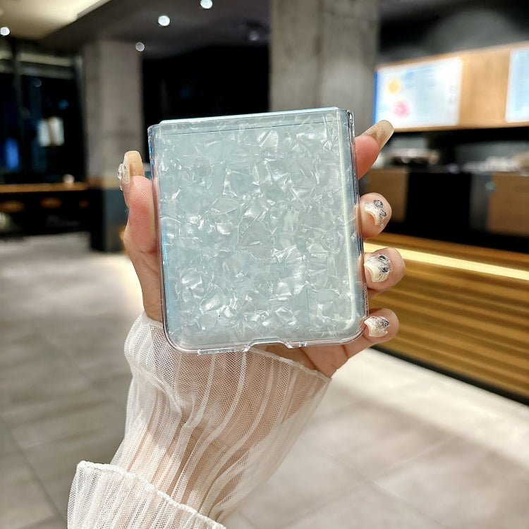 For Motorola Razr 50 Pearlescent Shell Texture Phone Case(Red) by buy2fix