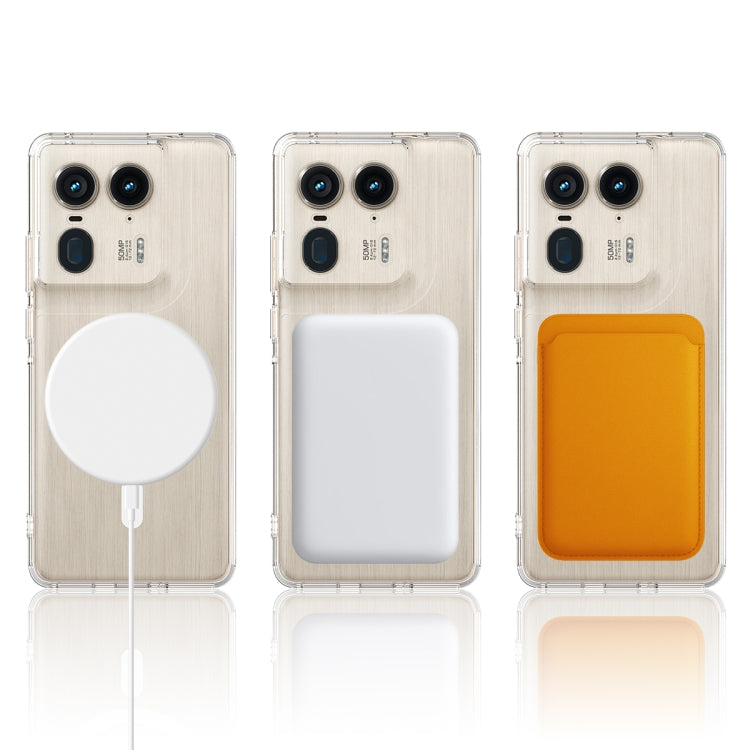 For Motorola Moto X50 Ultra MagSafe Clear Acrylic PC Hybrid TPU Phone Case(Transparent) by buy2fix