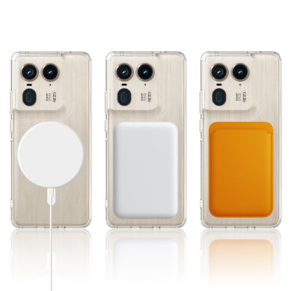 For Motorola Moto X50 Ultra MagSafe Clear Acrylic PC Hybrid TPU Phone Case(Transparent) by buy2fix