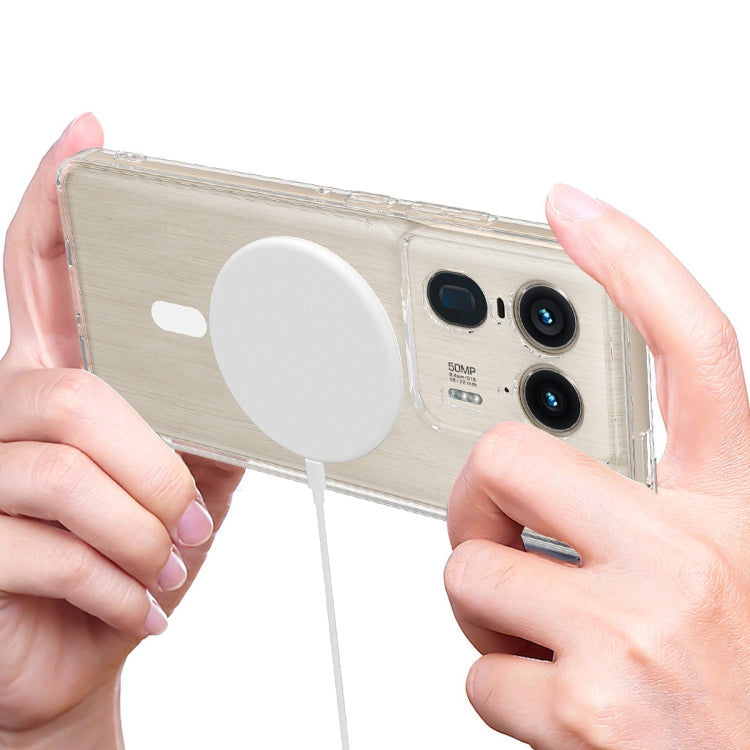 For Motorola Moto X50 Ultra MagSafe Clear Acrylic PC Hybrid TPU Phone Case(Transparent) by buy2fix