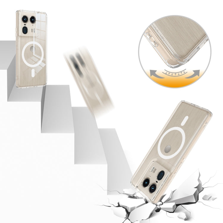 For Motorola Moto X50 Ultra MagSafe Clear Acrylic PC Hybrid TPU Phone Case(Transparent) by buy2fix