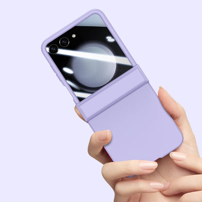 For Motorola Razr 50 Three-stage Integrated PC Skin Feel Shockproof Phone Case(Purple) by buy2fix