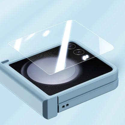 For Motorola Razr 50 Three-stage Integrated PC Skin Feel Shockproof Phone Case(Purple) by buy2fix