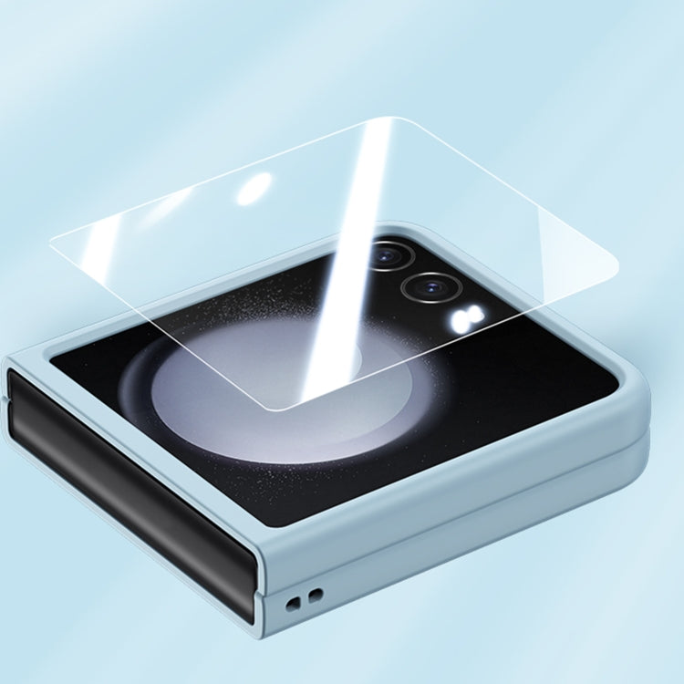 For Motorola Razr 50 Integrated PC Skin Feel Shockproof Phone Case(Flaming Orange) by buy2fix