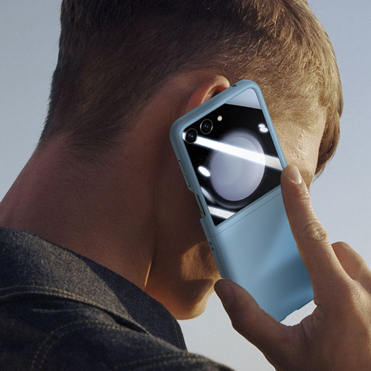 For Motorola Razr 50 Integrated PC Skin Feel Shockproof Phone Case(Flaming Orange) by buy2fix