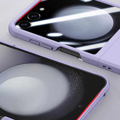 For Motorola Razr 50 Integrated PC Skin Feel Shockproof Phone Case(Purple) by buy2fix