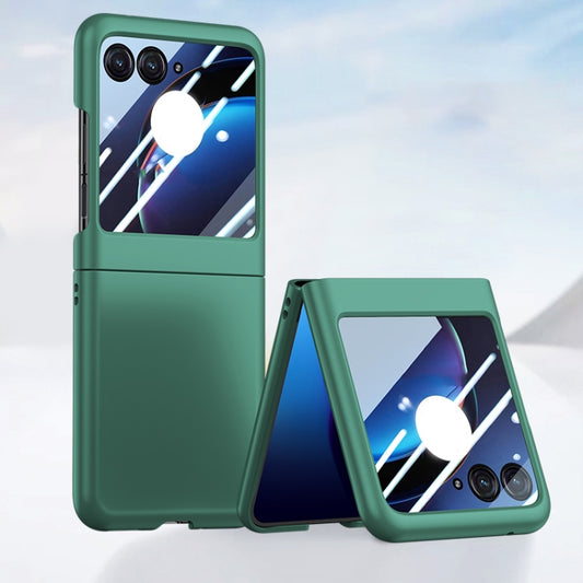 For Motorola Razr 50 Integrated PC Skin Feel Shockproof Phone Case(Green) by buy2fix