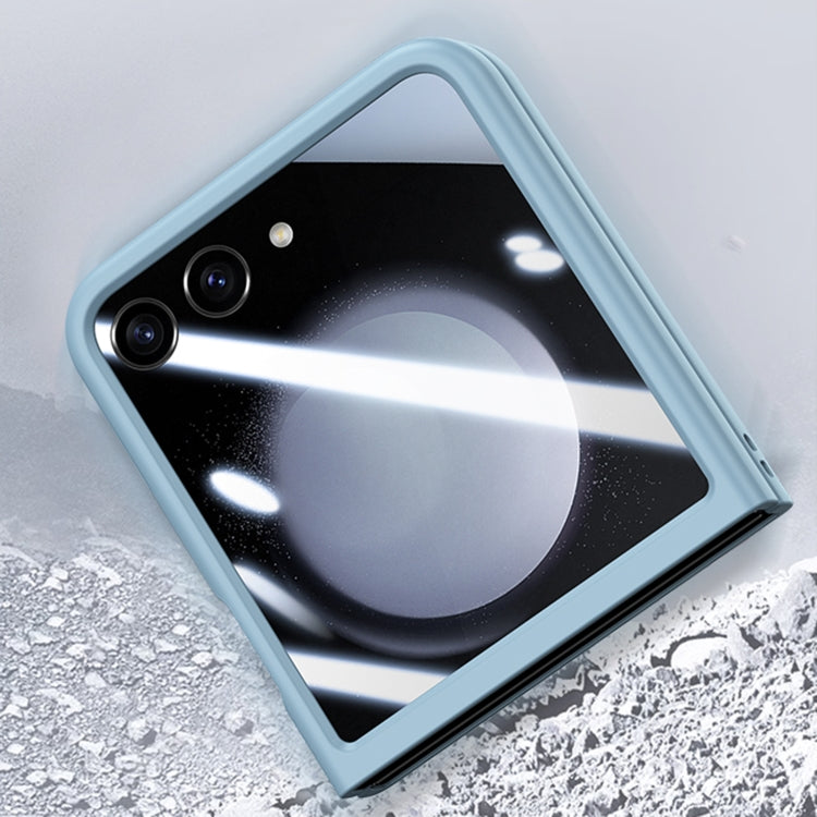 For Motorola Razr 50 Integrated PC Skin Feel Shockproof Phone Case(Blue) by buy2fix