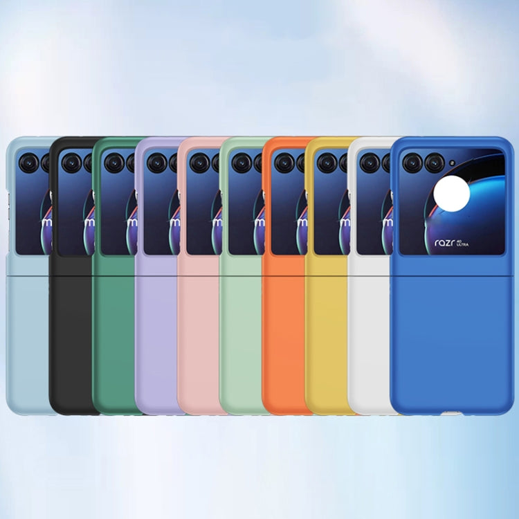 For Motorola Razr 40 Ultra Integrated PC Skin Feel Shockproof Phone Case(Blue) by buy2fix