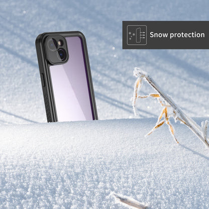For iPhone 14 RedPepper Shockproof IP68 Waterproof PC + TPU Protective Case(Black) - iPhone 14 Cases by RedPepper | Online Shopping UK | buy2fix