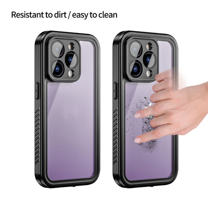 For iPhone 14 Pro RedPepper Shockproof IP68 Waterproof PC + TPU Protective Case(Black) - iPhone 14 Pro Cases by RedPepper | Online Shopping UK | buy2fix