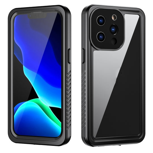 For iPhone 13 Pro RedPepper Shockproof IP68 Waterproof PC + TPU Protective Case(Black)