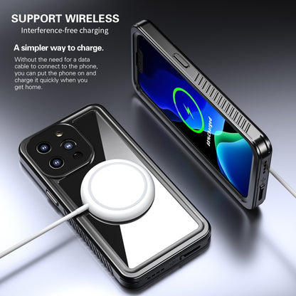For iPhone 13 Pro RedPepper Shockproof IP68 Waterproof PC + TPU Protective Case(Black) - iPhone 13 Pro Cases by RedPepper | Online Shopping UK | buy2fix