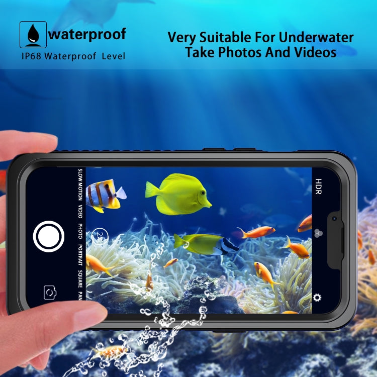 For iPhone 13 RedPepper Shockproof IP68 Waterproof PC + TPU Protective Case(Black) - iPhone 13 Cases by RedPepper | Online Shopping UK | buy2fix