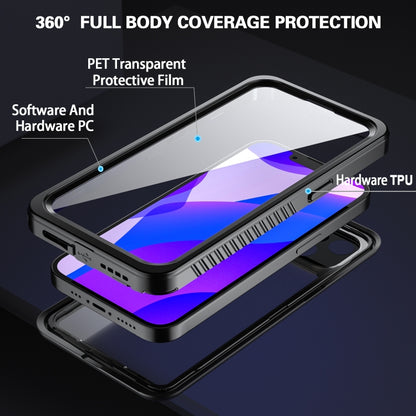 For iPhone 13 RedPepper Shockproof IP68 Waterproof PC + TPU Protective Case(Black) - iPhone 13 Cases by RedPepper | Online Shopping UK | buy2fix