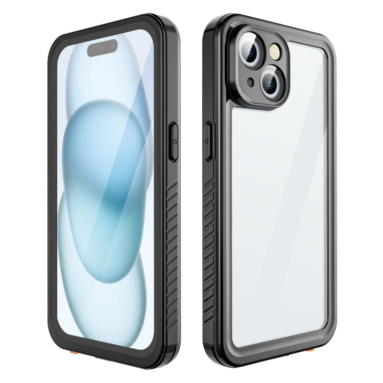 For iPhone 15 RedPepper Shockproof IP68 Waterproof PC + TPU Protective Case(Black) - iPhone 15 Cases by RedPepper | Online Shopping UK | buy2fix