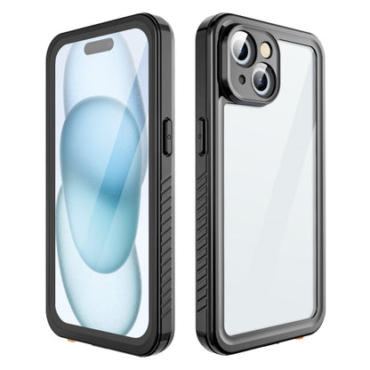 For iPhone 15 RedPepper Shockproof IP68 Waterproof PC + TPU Protective Case(Black) - iPhone 15 Cases by RedPepper | Online Shopping UK | buy2fix