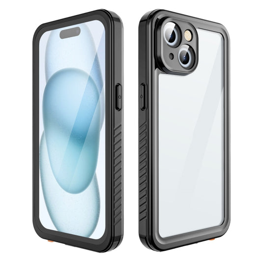 For iPhone 15 RedPepper Shockproof IP68 Waterproof PC + TPU Protective Case(Black) - iPhone 15 Cases by RedPepper | Online Shopping UK | buy2fix