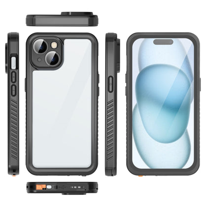 For iPhone 15 RedPepper Shockproof IP68 Waterproof PC + TPU Protective Case(Black) - iPhone 15 Cases by RedPepper | Online Shopping UK | buy2fix