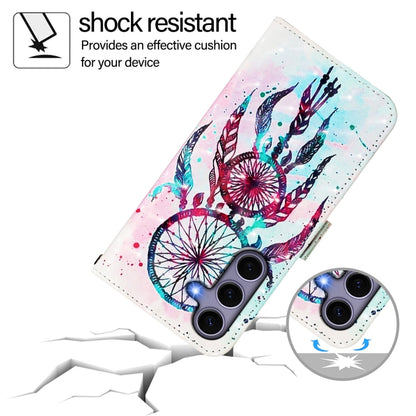 For Samsung Galaxy S25 5G 3D Painting Horizontal Flip Leather Phone Case(Color Drop Wind Chimes) by buy2fix