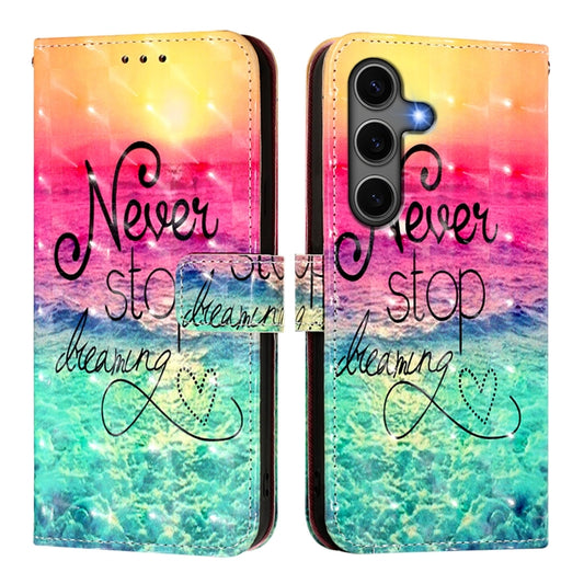 For Samsung Galaxy S25+ 5G 3D Painting Horizontal Flip Leather Phone Case(Chasing Dreams) by buy2fix