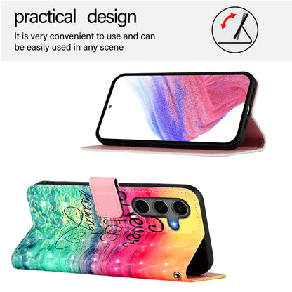 For Samsung Galaxy S25+ 5G 3D Painting Horizontal Flip Leather Phone Case(Chasing Dreams) by buy2fix