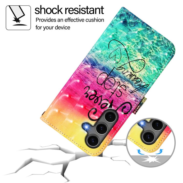 For Samsung Galaxy S25+ 5G 3D Painting Horizontal Flip Leather Phone Case(Chasing Dreams) by buy2fix