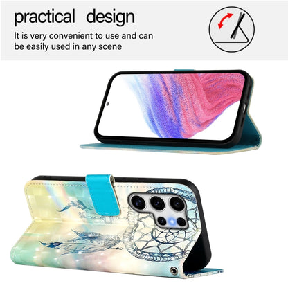 For Samsung Galaxy S25 Ultra 5G 3D Painting Horizontal Flip Leather Phone Case(Dream Wind Chimes) by buy2fix