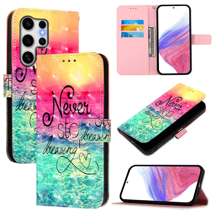 For Samsung Galaxy S25 Ultra 5G 3D Painting Horizontal Flip Leather Phone Case(Chasing Dreams) by buy2fix