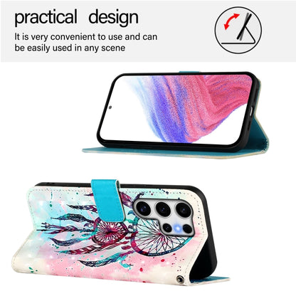 For Samsung Galaxy S25 Ultra 5G 3D Painting Horizontal Flip Leather Phone Case(Color Drop Wind Chimes) by buy2fix