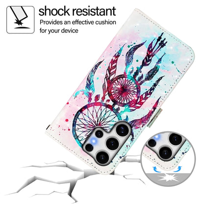 For Samsung Galaxy S25 Ultra 5G 3D Painting Horizontal Flip Leather Phone Case(Color Drop Wind Chimes) by buy2fix