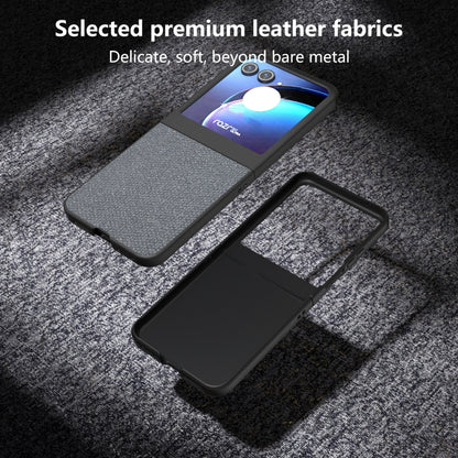 For Motorola Razr 50 Diamond Series Black Edge Phone Case(Black) by buy2fix