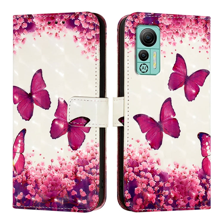 For Ulefone Note 14 3D Painting Horizontal Flip Leather Phone Case(Rose Butterfly) by buy2fix