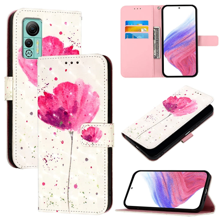 For Ulefone Note 14 3D Painting Horizontal Flip Leather Phone Case(Flower) by buy2fix