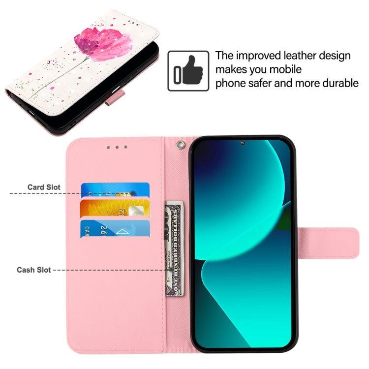 For Google Pixel 9 / 9 Pro 3D Painting Horizontal Flip Leather Phone Case(Flower) by buy2fix