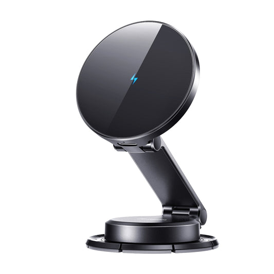 JOYROOM JR-ZS408 Metal Car Magnetic Wireless Charger Holder(Black) - Wireless Charger Holders by JOYROOM | Online Shopping UK | buy2fix